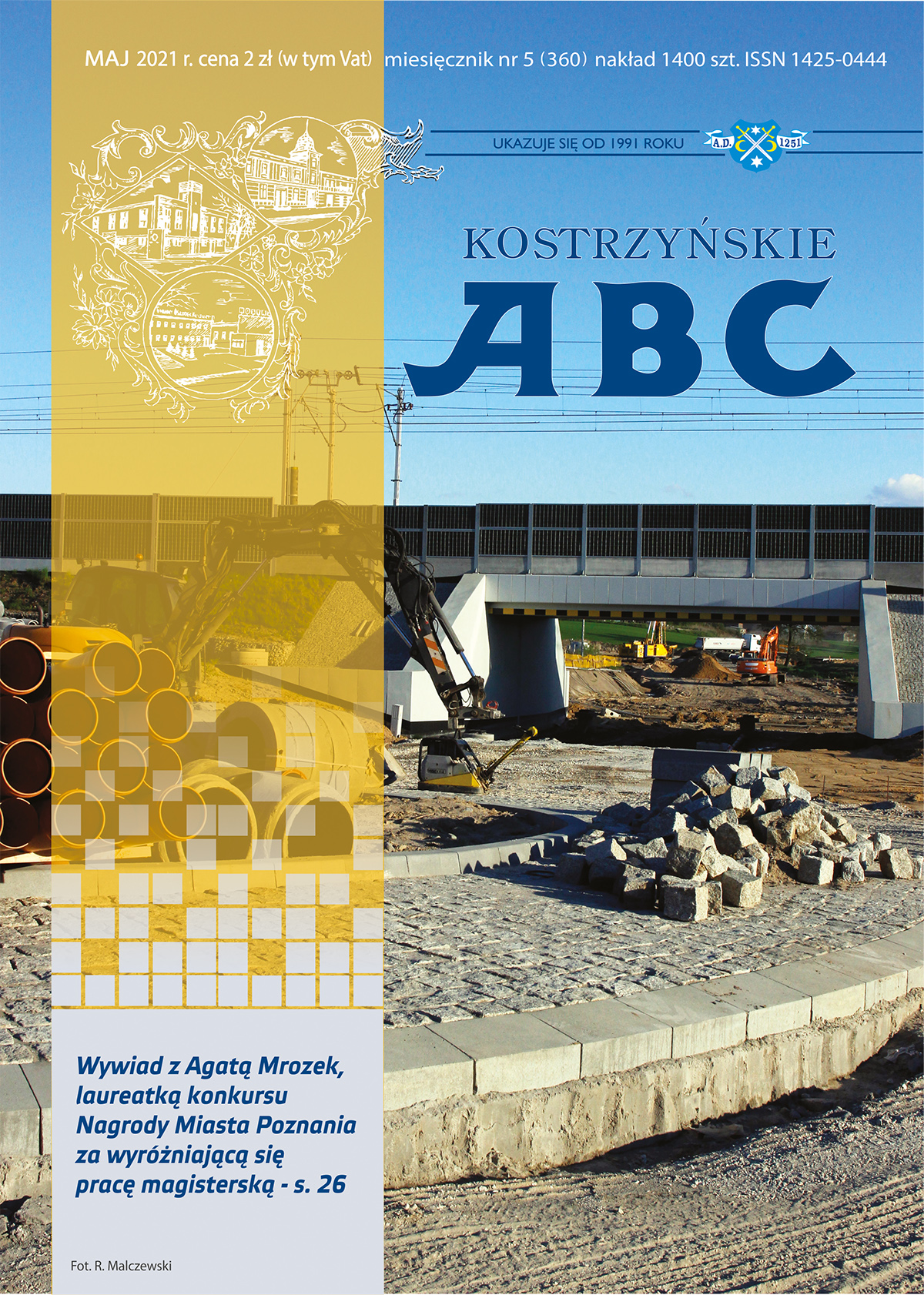 Okładka majowego wydania ABC, przedstawia budowę tunelu