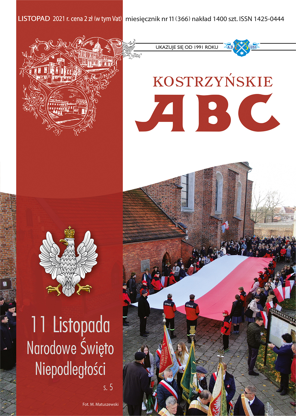 Okładka listopadowego wydania Kostrzyńskiego ABC