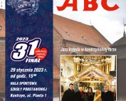 okładka stycznioweg wydania ABc na tle kościoła zdjęcie z uczestnikami koncertu Jazz kolęda