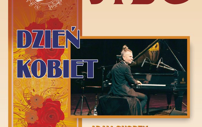 Okładka lutowego wydania ABC, przedstawia zdjęcie pianisty i zaproszenie na dzień kobiet