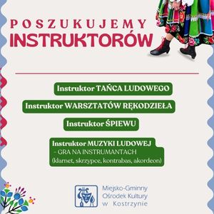 Poszukujemy instruktorów zajęć 2026/2027